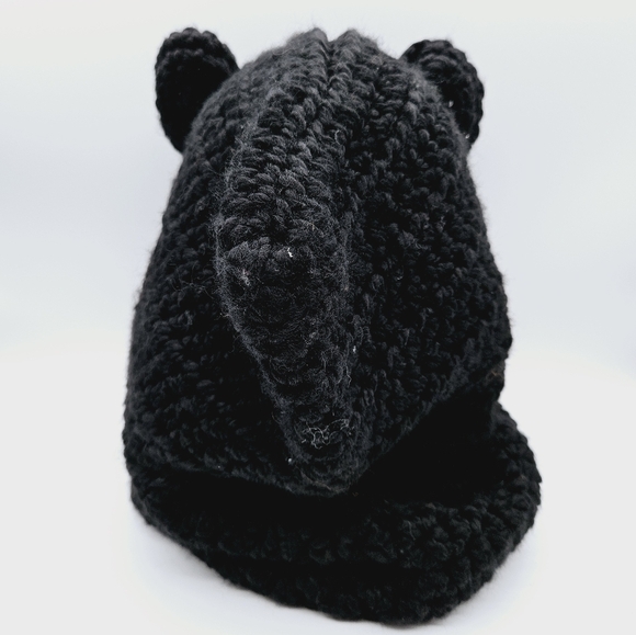 HANDMADE | chunky hand knit hood with ears - Picture 3 of 6